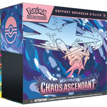 Lot - 1 ETB Mega Evolution: Chaos Rising [ME04] + 1 ETB Pokémon Semi-Rigid Plastic Sleeve
