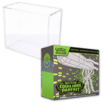 Lot - 1 ETB Mega Evolution: Perfect Balance [ME03] + 1 ETB Phoenix Shield Plexiglass Display Case