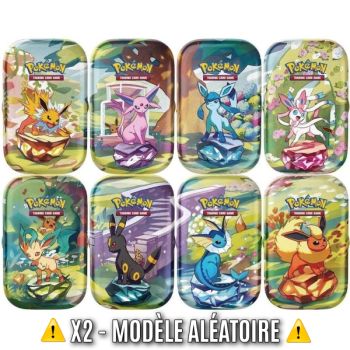 photo Lot 2 Mini Tins - Scarlet and Purple: Prismatic Evolutions [EV08.5 - SV08.5] - Pokémon - ⚠️Random Model⚠️- FR