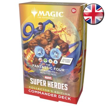 Lot of 4 Commander Decks Collector's Edition - Marvel Super Heroes - Magic The Gathering - FR