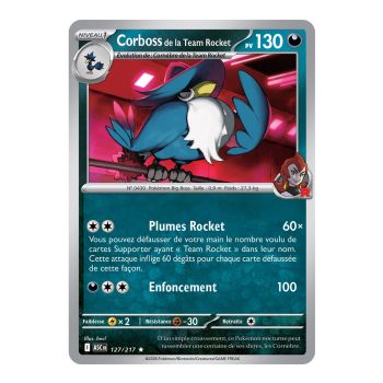 Team Rocket's Corboss - Rare Holo 127/217 - ME02.5 - Pokémon - Mega Evolution Transcendent Heroes