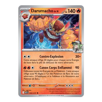 Darumacho of N - Reverse 33/217 - ME02.5 - Pokémon - Mega Evolution Transcendent Heroes
