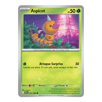 Weedle - Common 1/86 - ME04 - Pokémon - Mega Evolution Chaos Rising