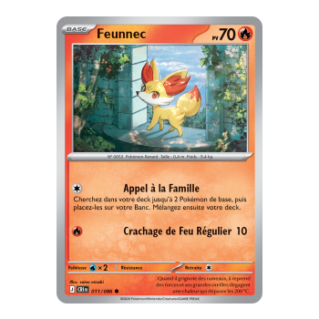 Fennekin - Common 11/86 - ME04 - Pokémon - Mega Evolution Chaos Rising