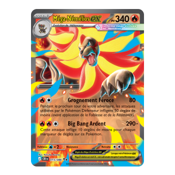 Mega Pyroar-ex - Double Rare 15/86 - ME04 - Pokémon - Mega Evolution Chaos Rising