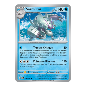 Sarmuraï - Reverse 26/86 - ME04 - Pokémon - Mega Evolution Chaos Rising