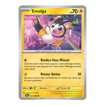Emolga - Common 30/86 - ME04 - Pokémon - Mega Evolution Chaos Rising