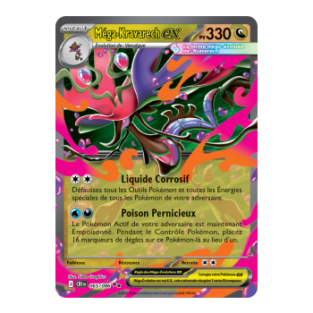 Mega Kravarech-ex - Double Rare 65/86 - ME04 - Pokémon - Mega Evolution Chaos Rising