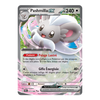 Pashmilla-ex - Double Rare 73/86 - ME04 - Pokémon - Mega Evolution Chaos Rising
