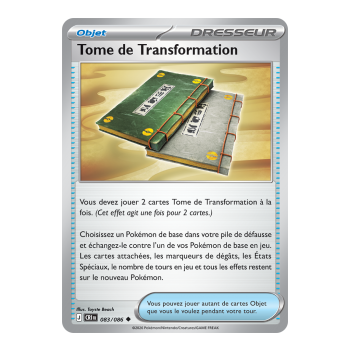 Transformation Tome - Reverse 83/86 - ME04 - Pokémon - Mega Evolution Chaos Rising