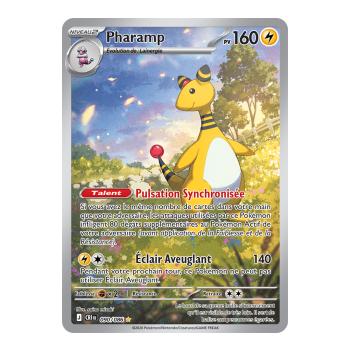 Ampharos - Rare Illustration 90/86 - ME04 - Pokémon - Mega Evolution Chaos Rising