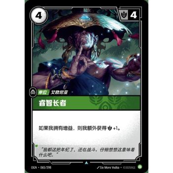 Item Wizened Elder - Uncommon 065/298 - OGN - Rifbound TCG in Chinese