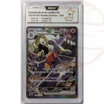 [PCA 10 - Nine Superior] - Graded Card - Cynthia's Garchomp ex 232/182 - E&V Destined Rivalries - 2025 - Pokémon - French