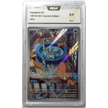 Item [PCA 9.5 - New] - Graded Card - Squirtle FA 148/142 - E&V Star Crown - 2024 - Pokémon - French