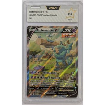 [PCA 9.5 - New] - Graded Card - Golemastoc V 182/203 - E&B Celestial Evolution - 2021 - Pokémon - French