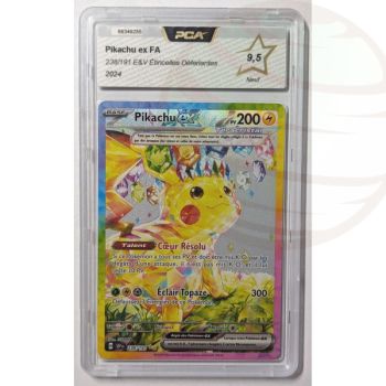 [PCA 9.5 - New] - Graded Card - Pikachu ex 238/191 - E&V Burst of Sparks - 2024 - Pokémon - French
