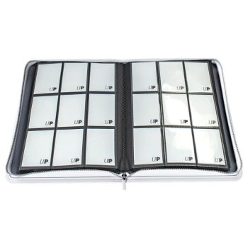 Pro-Binder Premium Zippered - Vivid White - 360 Slots - Ultra Pro