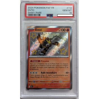 [PSA 10 - Gem Mint] - Graded Card - Entei 112/091 - Scarlet & Purple: Destined for Paldea - 2024 - Pokémon - French