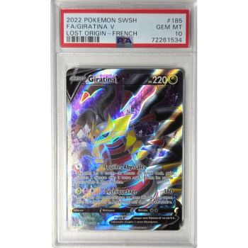 [PSA 10 - Gem Mint] - Graded Card - Giratina V 185/196 - Sword & Shield: Lost Origin - 2022 - Pokémon - French