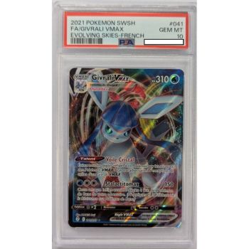 [PSA 10 - Gem Mint] - Graded Card - Glaceon VMAX 041/203 - Sword & Shield: Skyward Evolution - 2021 - Pokémon - French