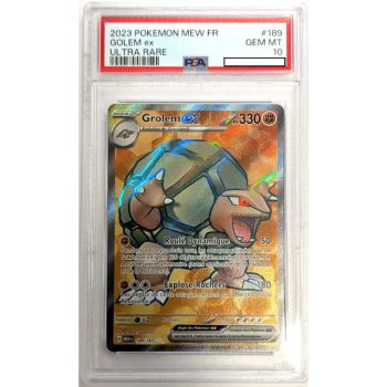 [PSA 10 - Gem Mint] - Graded Card - Golem EX 189/165 - Scarlet & Purple: Pokémon 151 - 2023 - Pokémon - French