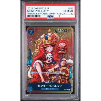 [PSA 10 - Gem Mint] - Graded Card - Monkey D. Luffy P-043 - Weekly Shonen Jump #36-37 - 2023 - One Piece - Japanese