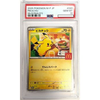 [PSA 10 - Gem Mint] - Graded Card - Pikachu Mcdonald's 020/M-P - Promo - 2025 - Pokémon - Japanese