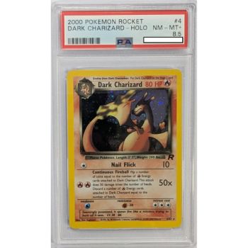 [PSA 8.5 - NM-MT+] - Graded Card - Dark Charizard 4/82 - Rocket - 2000 - Pokémon - English
