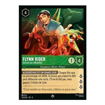 Item Flynn Rider, Break-in - 102/204 - ROJ - Reign of Jafar - Super Rare - French