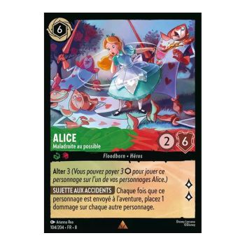 Item Alice, Clumsy as Can Be - 104/204 - ROJ - The Reign of Jafar - Brilliant - Premium - French