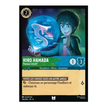 Item Hiro Hamada, Intuitive Thinker - 106/204 - ROJ - The Reign of Jafar - Uncommon - French
