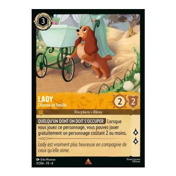 photo Lady, Family Dog - 11/204 - ROJ - The Reign of Jafar - Rare - French