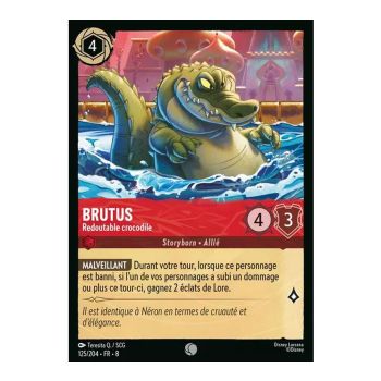 Item Brutus, the Fearsome Crocodile - 125/204 - ROJ - The Reign of Jafar - Brilliant - Premium - French