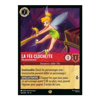 Item Tinker Bell, Persistent Fairy - 136/204 - ROJ - The Reign of Jafar - Brilliant - Premium - French