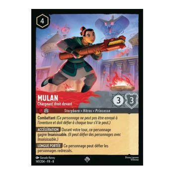 Item Mulan, Charging Straight Ahead - 141/204 - ROJ - The Reign of Jafar - Super Rare - French