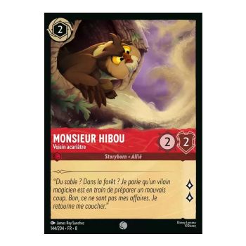 Item Mr. Owl, Grumpy Neighbor - 144/204 - ROJ - The Reign of Jafar - Glossy - Premium - French