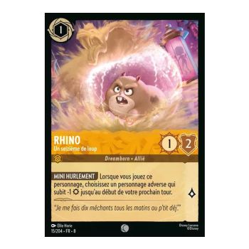 Rhino, One Sixteenth of a Wolf - 15/204 - ROJ - The Reign of Jafar - Brilliant - Premium - French