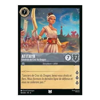 Item Atitaya, General of Dragonfang - 181/204 - ROJ - The Reign of Jafar - Brilliant - Premium - French