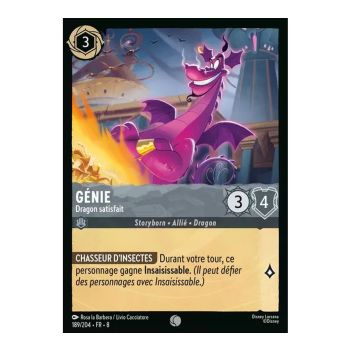 Item Genie, Satisfied Dragon - 189/204 - ROJ - The Reign of Jafar - Common - French