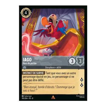 Item Iago, Out of Reach - 195/204 - ROJ - The Reign of Jafar - Rare - French