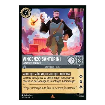 Item Vincenzo Santorini, The Explosives Expert - 197/204 - ROJ - The Reign of Jafar - Brilliant - Premium - French