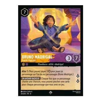 Item Bruno Madrigal, Singing Oracle - 20/204 - ROJ - The Reign of Jafar - Brilliant - Premium - French