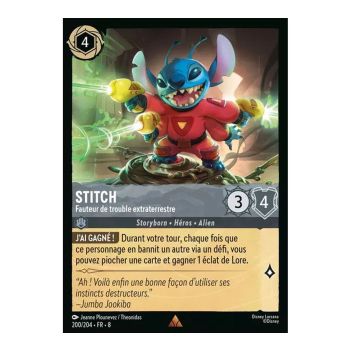 Stitch, the Alien Troublemaker - 200/204 - ROJ - The Reign of Jafar - Rare - French