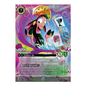 Item Kuzco, the Impetuous Llama - 210/204 - ROJ - The Reign of Jafar - Enchanted - French