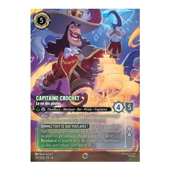 Item Captain Hook, The King of Pirates - 215/204 - ROJ - The Reign of Jafar - Enchanted - French