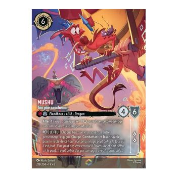 Item Mushu, Your Worst Nightmare - 218/204 - ROJ - The Reign of Jafar - Enchanted - French