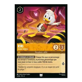 Item Riri, Serious Leader - 3/204 - ROJ - The Reign of Jafar - Brilliant - Premium - French