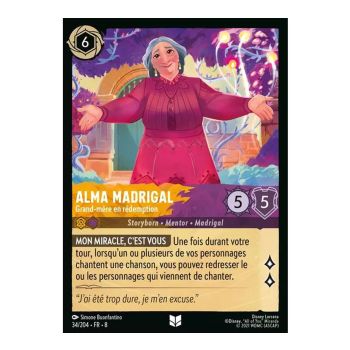 Item Alma Madrigal, Grandmother in Redemption - 34/204 - ROJ - The Reign of Jafar - Brilliant - Premium - French