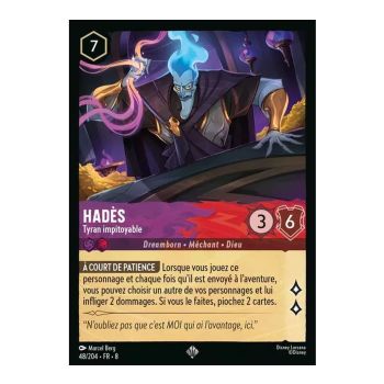 Item Hades, Ruthless Tyrant - 48/204 - ROJ - Reign of Jafar - Super Rare - French