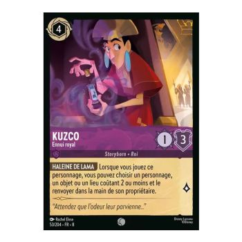 Item Kuzco, Royal Boredom - 53/204 - ROJ - The Reign of Jafar - Glossy - Premium - French